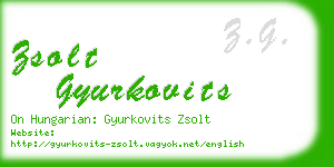 zsolt gyurkovits business card